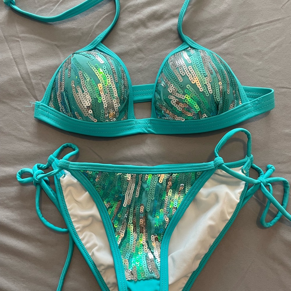 Venus Sequin Bathing Suit- A cup/Small bottoms
